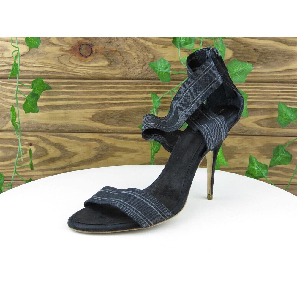 Donna Karan Black Strappy High Heel Sandal Sz 7.5